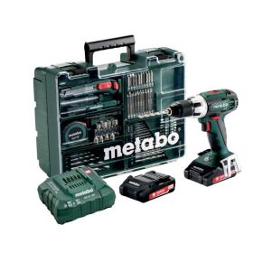 METABO WIERTARKO-WKRĘTARKA 18V 60/34Nm 2x2,0Ah LI-ION + 74szt. OSPRZĘTU BS 18 LT SET 602102600