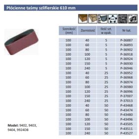MAKITA PASY BEZKOŃCOWE 100 x 610mm gr. 100  5szt. P-36918