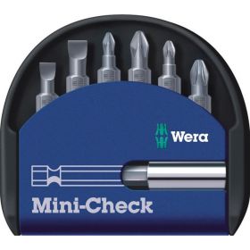 WERA Bity (groty) z uchwytem magnetycznym w zestawie Mini-Check Zestaw 6szt. 05073406001