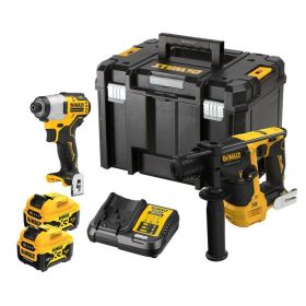 DEWALT ZESTAW COMBO 12V MŁOTOWIERTARKA DCH072 + ZAKRĘTARKA DCF801 2x5,0Ah DCK2104P2T DCK2104P2T-QW