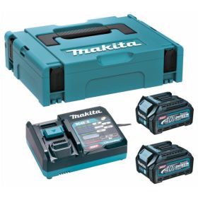 MAKITA ZESTAW ZASILAJĄCY 40V XGT (BL4025x2+DC40RA) MAKPAC 191J81-6