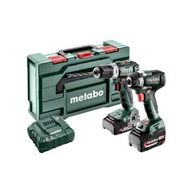 METABO.ZESTAW COMBO 18V 2.9.2 (BS 18 L BL + SSW 300) 1x5,2Ah 1x2,0Ah METABOX 685202000