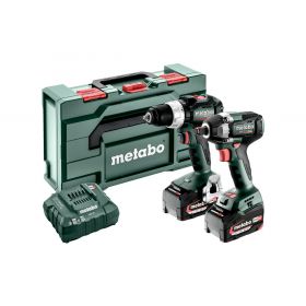 METABO.ZESTAW COMBO 18V 2.9.3 (BS 18 LT BL + SSW 18 LT 300 BL) 2x5,2Ah METABOX 685203000