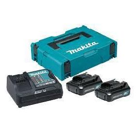 MAKITA ZESTAW ZASILAJĄCY 12V 2x1,5Ah (BL1016x2+DC10SB) MAKPAC 197652-7