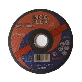 INCOFLEX TARCZA DO CIECIA STALI + STAL NIERDZEWNA (INOX) 115 x 1,0 x 22,2mm M411-115-1.0-22B60Q