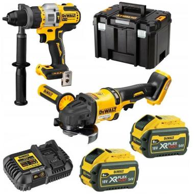 DEWALT ZESTAW COMBO 18V DCK2016T2T (DCD999, DCG418) 2x6,0Ah