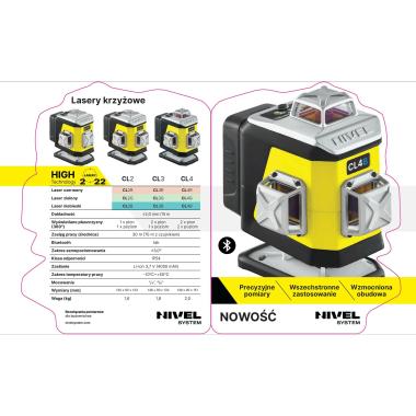 NIVEL SYSTEM LASER PŁASZCZYZNOWY CL3G 3x360° ZIELONY