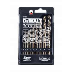 DEWALT ZESTAW WIERTŁEŁ KOBALT DO METALU 1-10mm 10szt. EXTREME DT5935-QZ