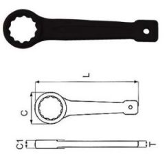 JONNESWAY KLUCZ OCZKOWY UDAROWY JEDNOSTRONNY 22mm W72122