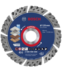 BOSCH TARCZA DIAM.SEGMENT 125x22.23x2.2mm EXPERT MULTI MATERIAL 2608900660