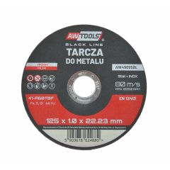 AW TARCZA DO METALU 125*1,0mm BLACK LINE AW49055BL