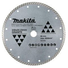 MAKITA TARCZA DIAMENTOWA 230x22,23mm TURBO (NA SUCHO) GRANIT A-84084