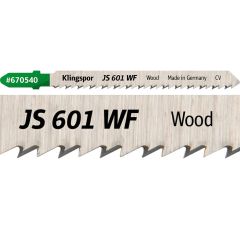 KLINGSPOR BRZESZCZOT DO WYRZYNARKI 130x8x1,45mm JS 601 WF /5szt. 670517