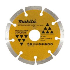 MAKITA TARCZA DIAMENTOWA 115x22,23mm SEGMENT (NA SUCHO) BETON A-84109