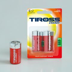 TIROSS BATERIA R14 2szt. TS-R14P-2BP