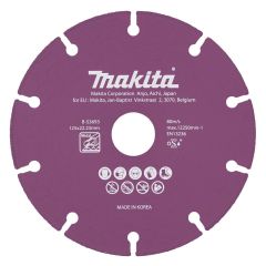 MAKITA TARCZA DIAMENTOWA 125x22,23mm SEGMENT/UNIWERSALNA STAL, INOX, PVC, BETON, ZAPRAW B-53693