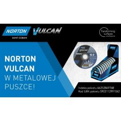 NORTON TARCZA.VULCAN 125 x 1,0 /10szt. PUSZKA METAL/INOX 66252849768