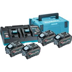 MAKITA ZESTAW ZASILAJĄCY 40V 2x5,0Ah XGT (BL4050Fx4+DC40RB) (UN3480) 191U42-2