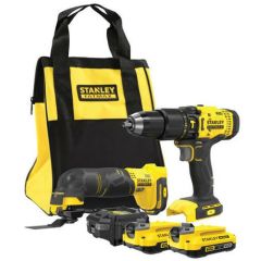 STANLEY ZESTAW V20 SFMCK213D2S (SFMCD711 + SFMCE500) 2x2,0Ah TORBA SFMCK213D2S-QW