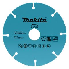 MAKITA TARCZA UNIWERSALNA 125x22,23mm SEGMENT PVC, P. GIPSOWE I MDF, EPOXY B-57722