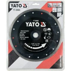 YATO TARCZA DIAMENTOWA TURBO DO GRESU 230 x 22,2mm   YT-59985