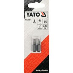 YATO KOŃCÓWKA 1/4"x25mm PŁASKA 4mm /2szt. YT-77891