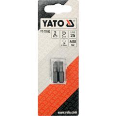 YATO KOŃCÓWKA 1/4"x25mm PŁASKA 5mm /2szt. YT-77892