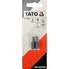 YATO KOŃCÓWKA 1/4"x25mm TORX T15 /2szt. YT-77903