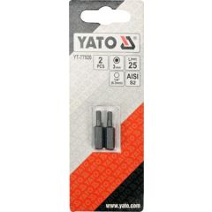 YATO KOŃCÓWKA 1/4"x25mm HEX H3 /2szt. YT-77920
