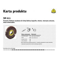 KLINGSPOR ŚCIERNICA LISTKOWA NASADZANA SM611 165mm x 25mm gr. 40 275135