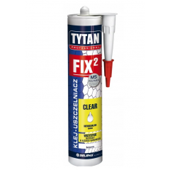 TYTAN KLEJ MONTAŻOWY BEZBARWNY FIX2 CLEAR 290ml PROFESSIONAL 10041243