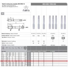 FANAR GWINTOWNIKI RĘCZNE 3-SZTUKOWE NGMM/3  2.00x  0.40  HSS, DIN-352 A1-230001-0020