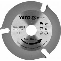 YATO TARCZA DO CIĘCIA DREWNA TCT 125mm*22*3z YT-60470