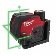 MILWAUKEE.LASER PŁASZCZYZNOWY +PION ZIELONY 38m M12CLLP-0C 4933478101