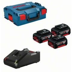 BOSCH.AKUMULATOR 18V  5,0Ah x3 +ŁADOWARKA GAL 18V-160 C +LB 0615990L3T