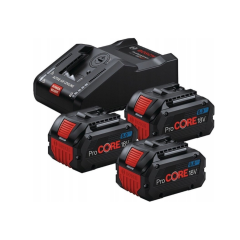 BOSCH AKUMULATOR 18V  8,0Ah PROCORE 3szt. +ŁADOWARKA GAL 18V-160 0615A5004Y