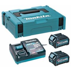 MAKITA ZESTAW ZASILAJĄCY 40V XGT (BL4025x2+DC40RA) MAKPAC 191J81-6