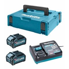 MAKITA ZESTAW ZASILAJĄCY 40V XGT (BL4040x2+DC40RA) MAKPAC 191J97-1