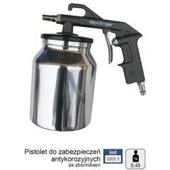 ADLER PNEUMATYCZNY PISTOLET ANTYKOROZYJNY ZE ZBIORNIKIEM 0205.5