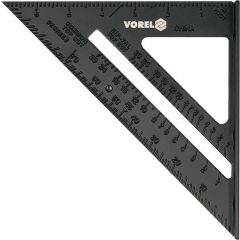 VOREL KĄTOWNIK ALUMINIOWY ZE STOPKĄ 250mm 18377