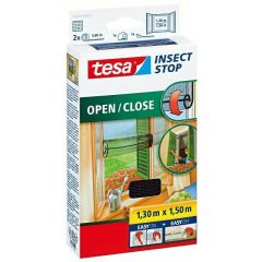 TESA MOSKITIERA OKIENNA ZWIJANA CZARNA 1,3m x 1,5m 55033-00021-00