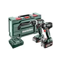 METABO.ZESTAW COMBO 18V 2.9.2 (BS 18 L BL + SSW 300) 1x5,2Ah 1x2,0Ah METABOX 685202000