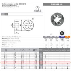 FANAR NARZNKA M2,5 x 0,45  HSS800 DIN 22568 N1-121001-0025