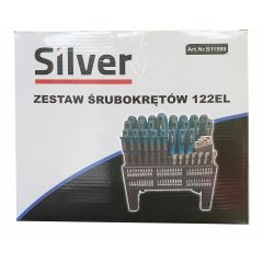 WKRĘTAKI 122szt. /SILVER 11589