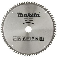 MAKITA PIŁA TARCZOWA DO ALUMINIUM 260x30x70z ECONOMY D-73003