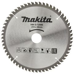 MAKITA PIŁA TARCZOWA DO ALUMINIUM 210x30x60z ECONOMY D-72986