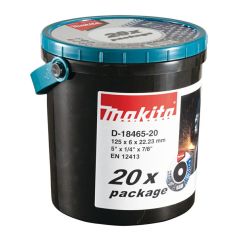 MAKITA TARCZA DO SZLIFOWANIA 125mm x 6mm x 22,23mm /20szt. D-18465-20