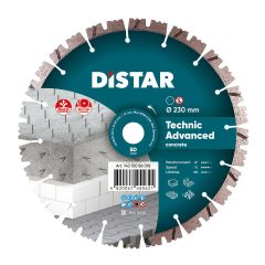 DISTAR TARCZA DIAMENTOWA 230mm x 2,6mm x 22,23mm TECHNIC ADVANCE 14315086018