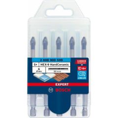 BOSCH WIERTŁO HEX-9 HARD CERAMIC ZESTAW 5szt. (5x6mm) EXPERT 2608900599