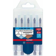 BOSCH WIERTŁO HEX-9 HARD CERAMIC ZESTAW 5szt. (5x5mm) EXPERT 2608900598